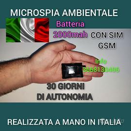 MICROSPIA AMBIENTALE LOCALIZATORE GPS registratore