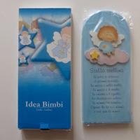 QUADRETTO ANGIOLETTO AZZURRO BIMBO STELLA STELLINA