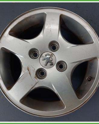 Cerchio Singolo in Lega PEUGEOT 206 dal 09/1998 al