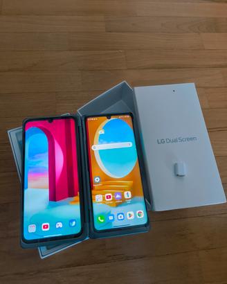 LG Velvet + dual screen + cover