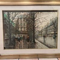 Dipinto Olio su Tela Franco Licini vosta citta