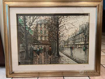 Dipinto Olio su Tela Franco Licini vosta citta