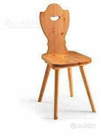 Sedia tirolese in pino tinta miele