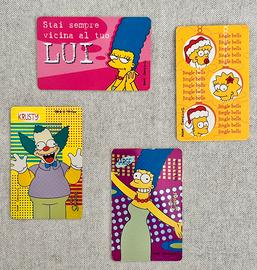 Lotto Simpson carte Kinder Ferrero 1999 vintage