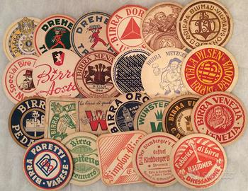 Sottobicchieri Birra Vecchie Birrerie Italiane