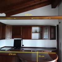 Cucina angolo legno massiccio