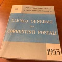 Elenco generale dei correntisti postali 1953