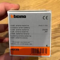 Allarme BTicino batteria sirena esterna