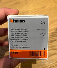 Allarme BTicino batteria sirena esterna