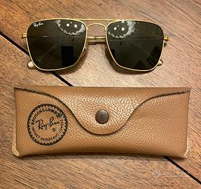B. & L. Ray Ban Caravan lente verde scuro vintage
