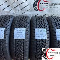 4 PNEUMATICI 185/55 R15 DUNLOP INVERNALI SEMINUOVE