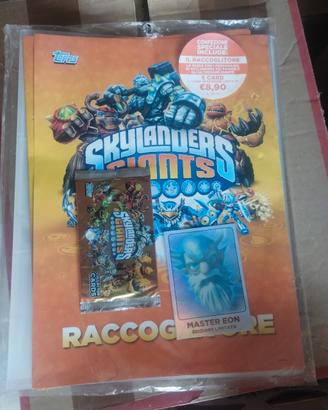Skylanders raccoglitore+pacchetto e card special 