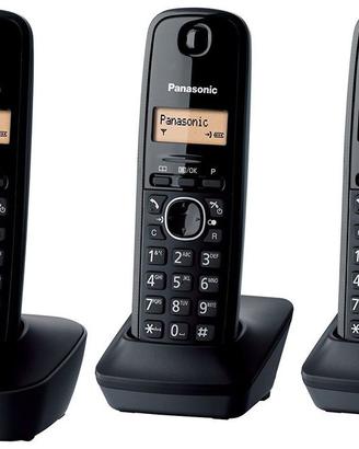 Trio cordless Panasonic casa ufficio ID chiamante