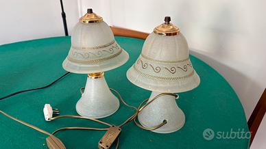 Coppia di bajour compodino