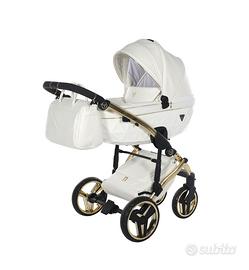 Trio Junama Diamond pelle bianca telaio oro