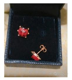 orecchini oro coccinella 🐞