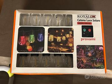 Catena luminosa da giardino