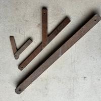 Lotto 3 squadre pieghevoli in legno