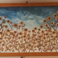 quadro Vintage con fiori secchi, marroni