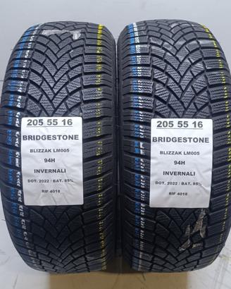 2 GOMME 205 55 16 BRIDGESTONEINV RIF4018
