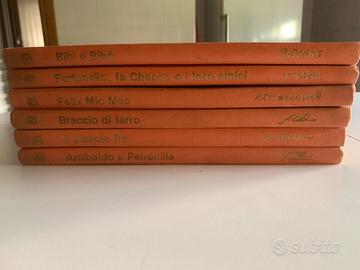 Lotto 6 libri vintage l’eta’ dell’oro del fumetto