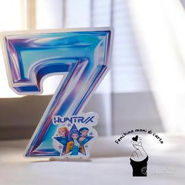 sagoma polistirolo da 40 cm numero 7 viola kpop