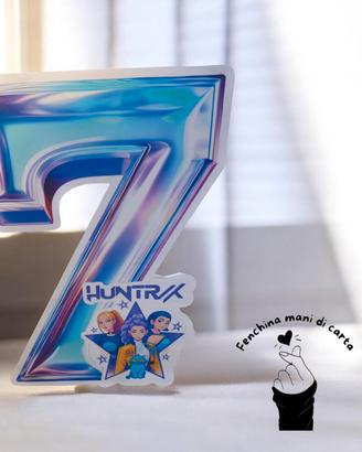 sagoma polistirolo da 40 cm numero 7 viola kpop