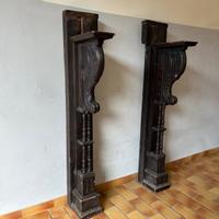 cornice caminetto in legno