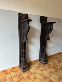 cornice caminetto in legno