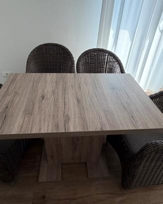 tavolo soggiorno/cucina e poltrone da esterno