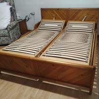 Letto in legno massello con reti