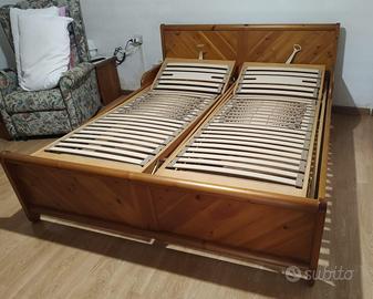 Letto in legno massello con reti