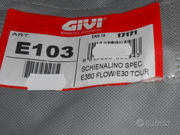 Schienalino bauletto givi e350 flow/e30 tour