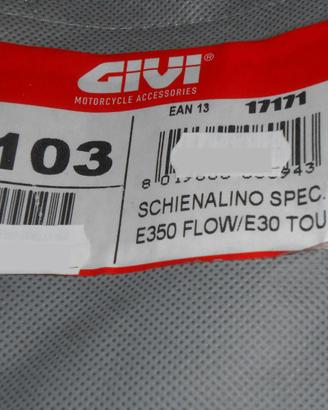 Schienalino bauletto givi e350 flow/e30 tour
