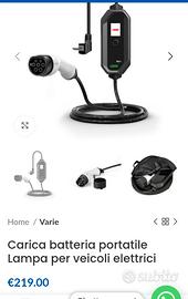 Carica batteria portatile per veicoli elettrici nu