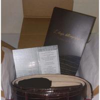 NO SCONTI Cintura Coccodrillo di Cordovano cm 110