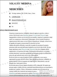 Cameriera al piano, cameriera, babysitter,pulizia