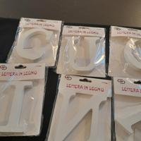 lettere in legno