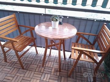 sedia tavolo per balcone 