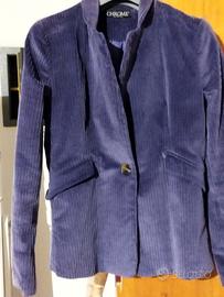 Giacca/Blazer velluto viola donna
