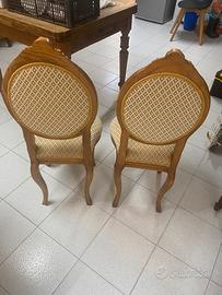 2 sedie da salotto restaurate