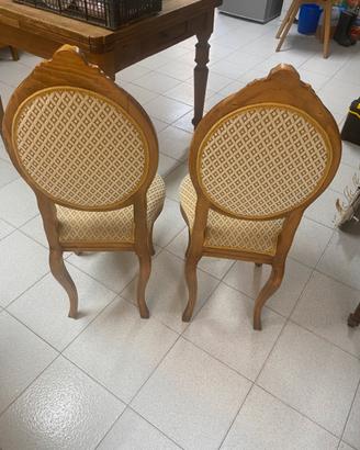 2 sedie da salotto restaurate