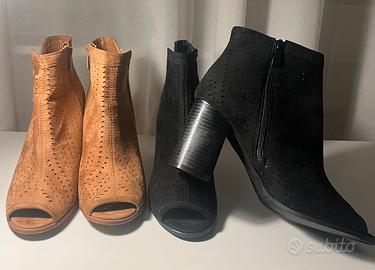 Tronchetti estivi donna in simil camoscio