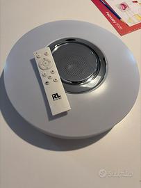 Plafoniera con cassa audio