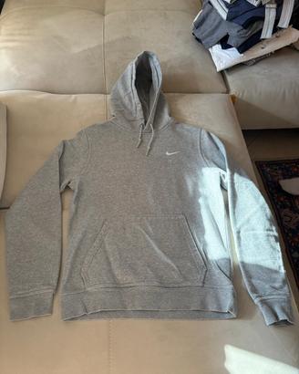 Felpa Nike grigia con cappuccio