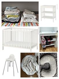 Lettino+fasciatoio+seggiolone