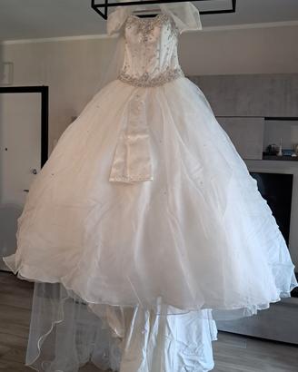 Abito da sposa Ronald Joyce taglia 40 Avorio 