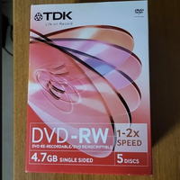 Confezione 5 dvd riscrivibili