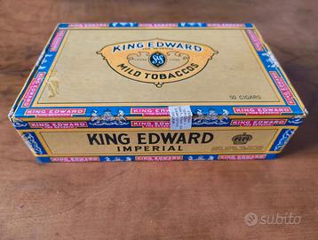 Scatola da collezione vuota di Sigari King Edward