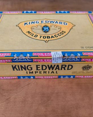 Scatola da collezione vuota di Sigari King Edward